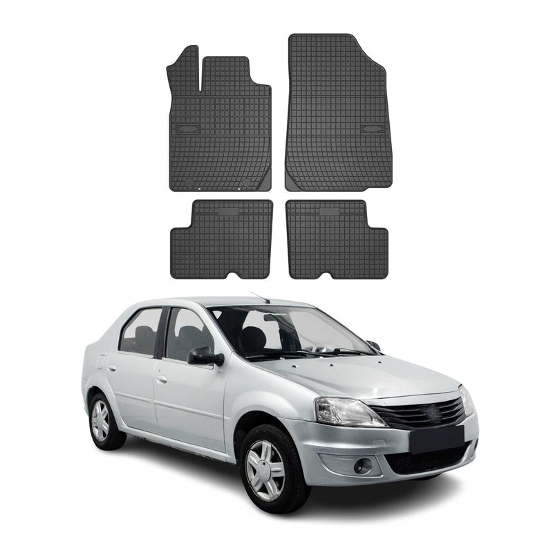 OMAC Tapis de sol pour Dacia Logan 2008-2014 Noir en caoutchouc