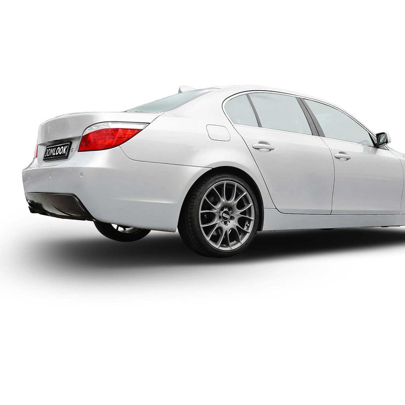 Pare-choc arrière avec marquages pour BMW 5 Series E60 2003-2010 Noir Plastique