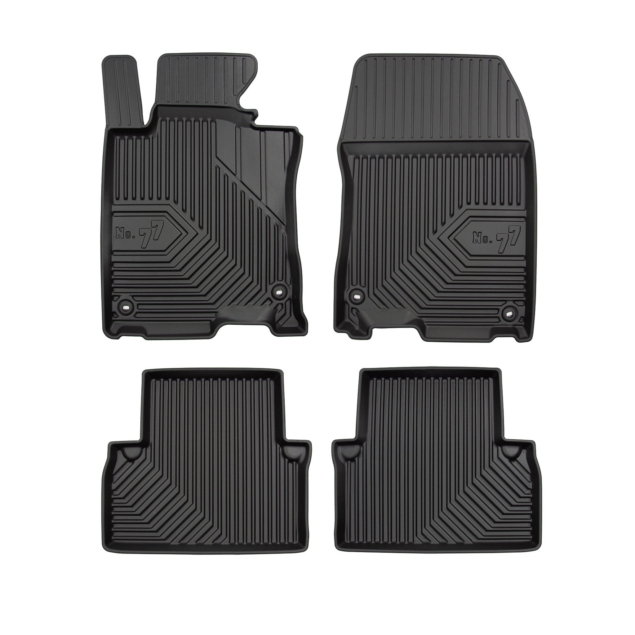 Tapis de Sol de Voiture pour Honda Accord VIII 2008-2015 TPE Imperméable 4Pcs