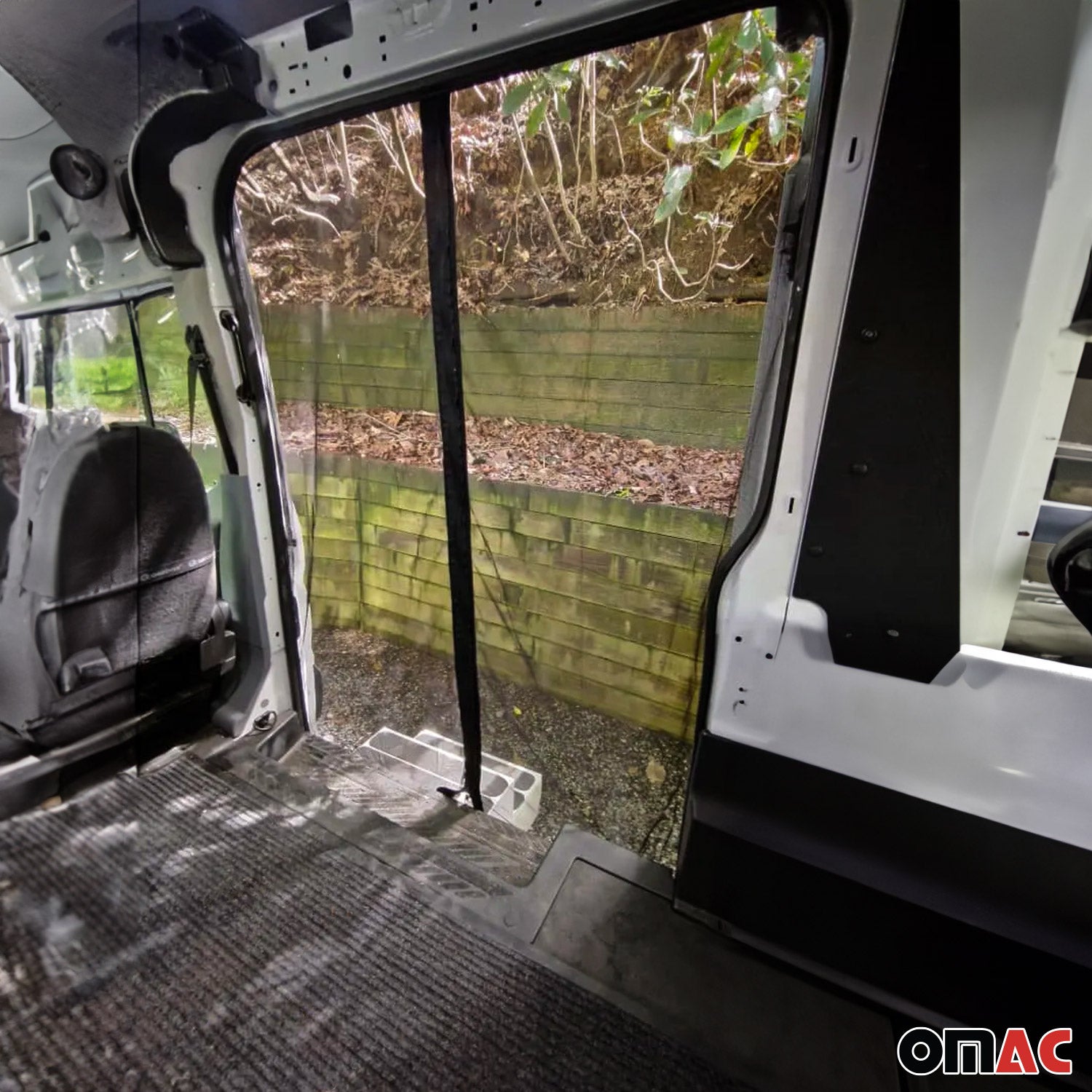 Moustiquaire avec Porte Coulissante - pour VW T3 Transporter 1979-1990 Noir