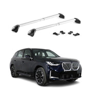 Barres de toit transversales pour BMW X3 G45 2024-2026 Aluminium Gris 2x ABE