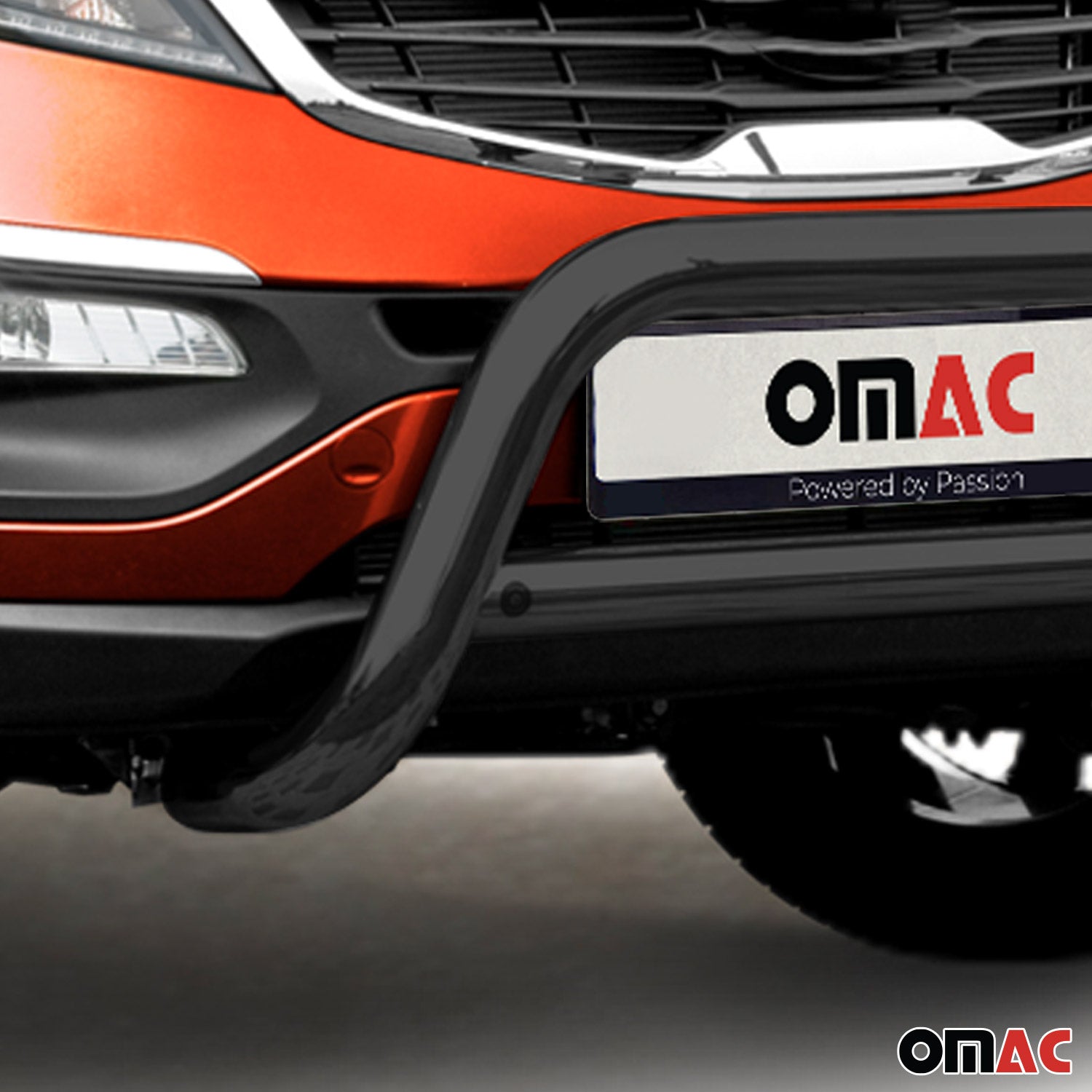 Pare-Buffle Avant Pour Kia Sportage 2010-2015 Acier Inoxy Noir