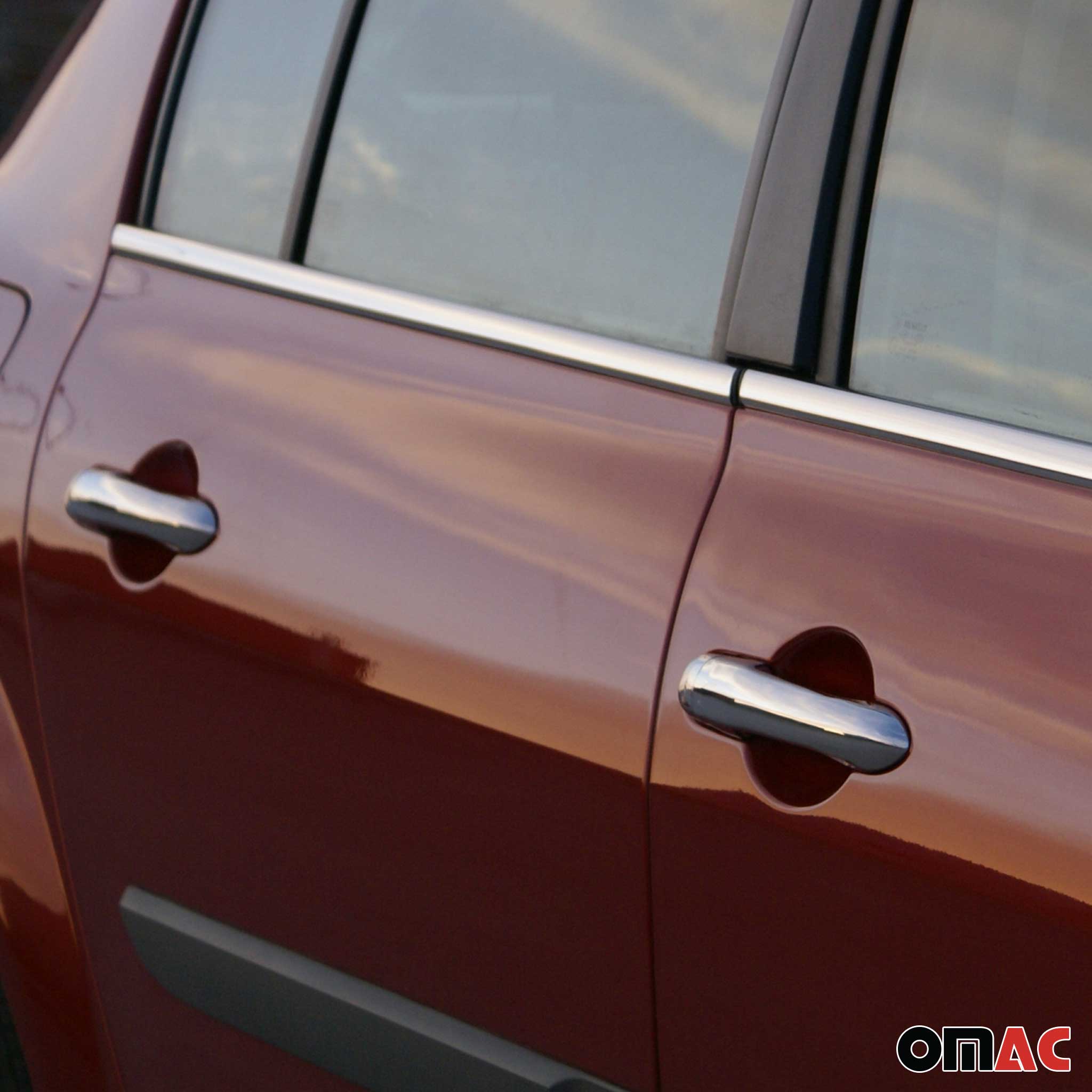 Couverture de poignée de porte pour Renault Megane 2004-2010 en Acier Inoxydable