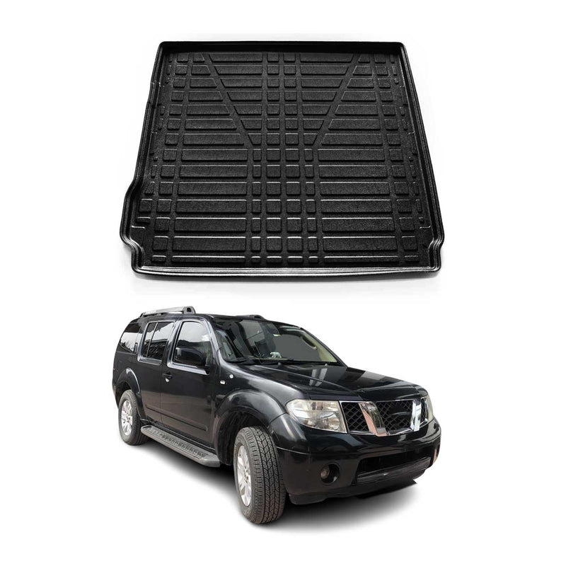 Tapis de Coffre pour Nissan Pathfinder 2005-2021 en TPE Noir