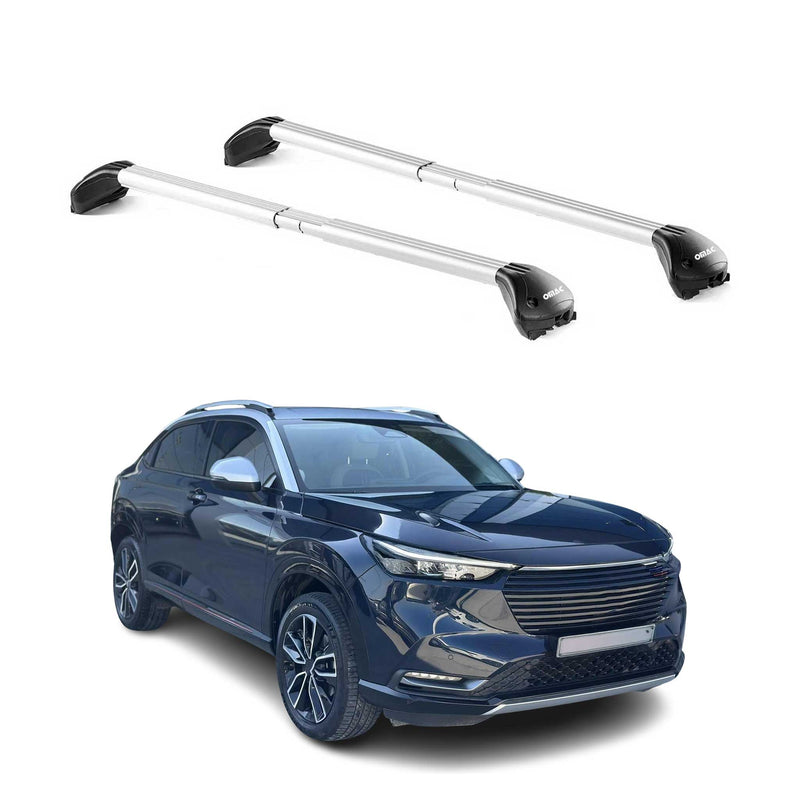 Barres de toit transversales pour Honda HR-V 2021-2025 5P Gris Argenté 2x ABE