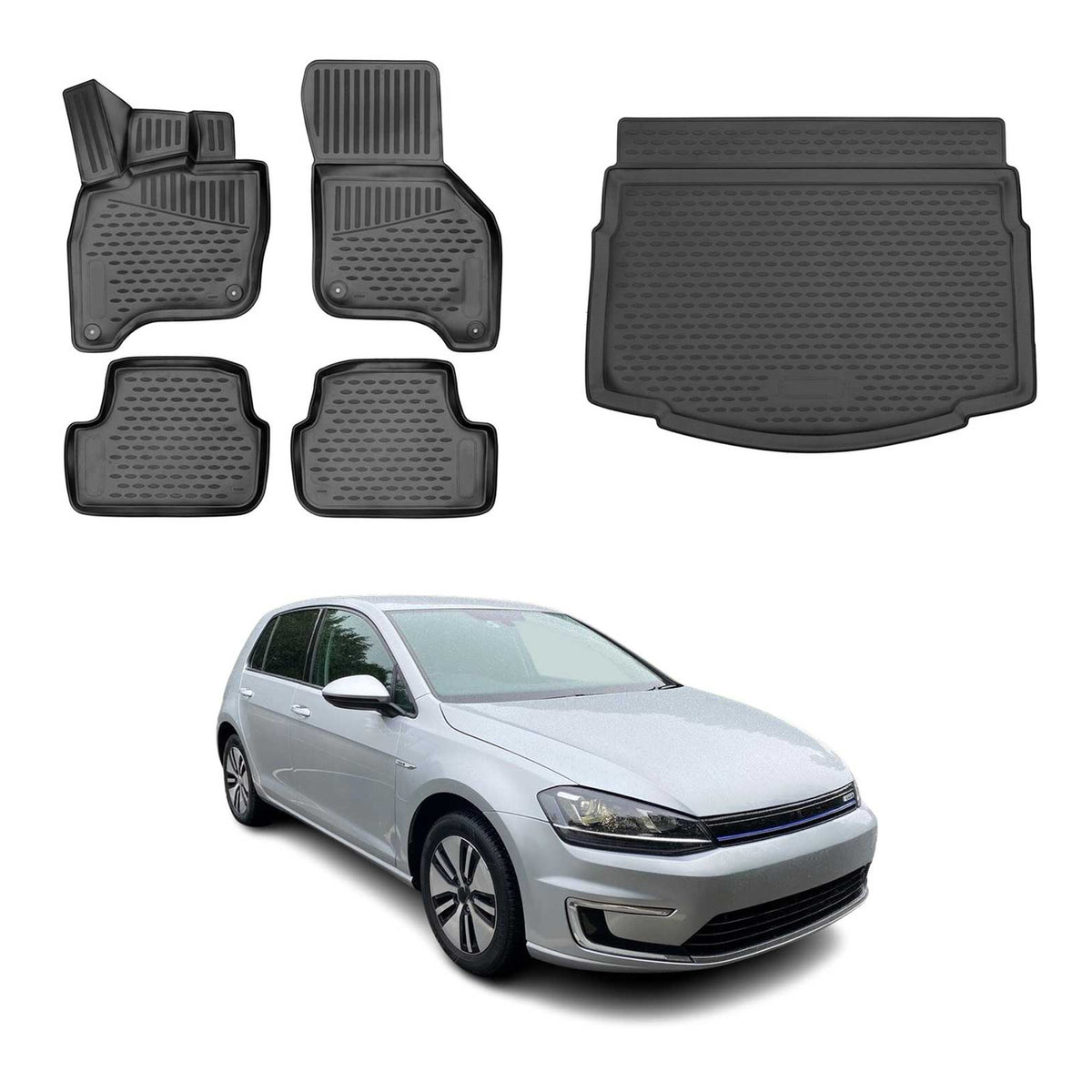 OMAC Kit Tapis de Sol et Coffre pour VW e-Golf 2014-2020