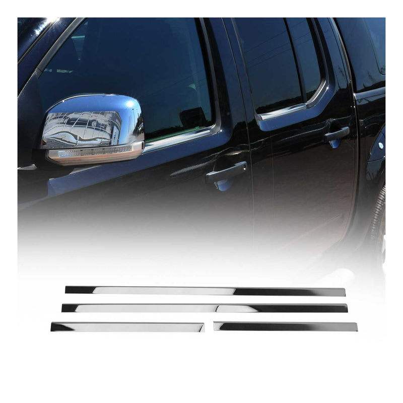 Garniture de Fenêtre pour Nissan Navara 2005-2015 Acier Inox 4Pcs