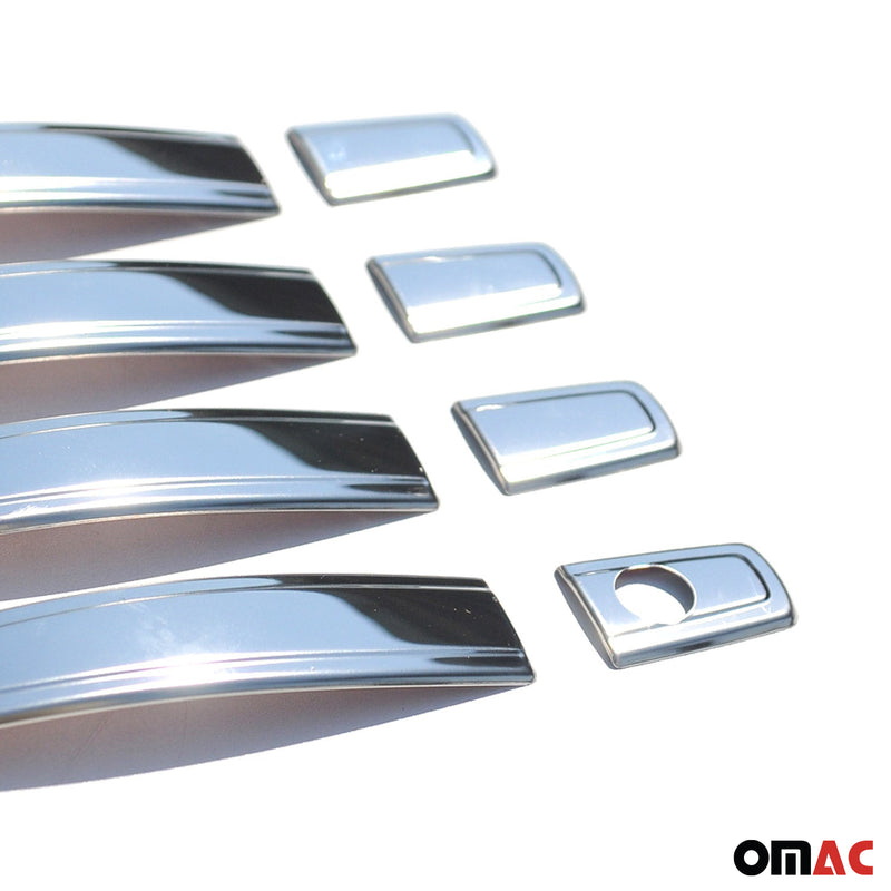 Couverture poignée de porte pour Opel Astra H 2004-2010 4 Portes Acier 8Pcs