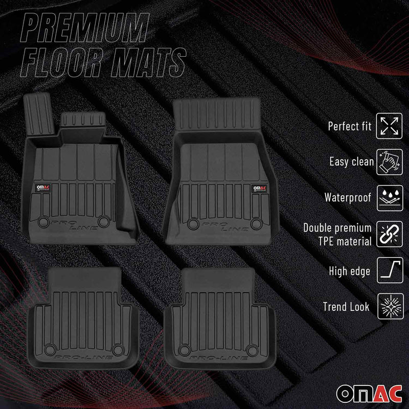 OMAC Tapis de sol caoutchouc pour BMW Série 8 Gran Coupé G16 2019-24 Premium