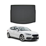 Tapis de coffre pour Seat Leon E-Hybrid Plug-In-Hybrid PHEV 2020-2027 Noir TPE