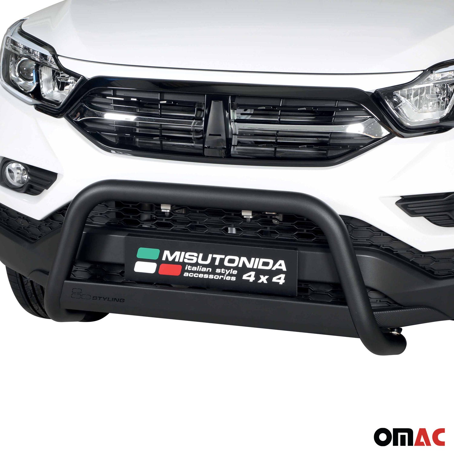 Pare-buffle Avant pour SsangYong Musso 2023-2026 63 mm en Acier Noir