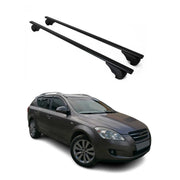 Barres de toit Transversales pour Kia Ceed Break 2007-2012 Fer Noir