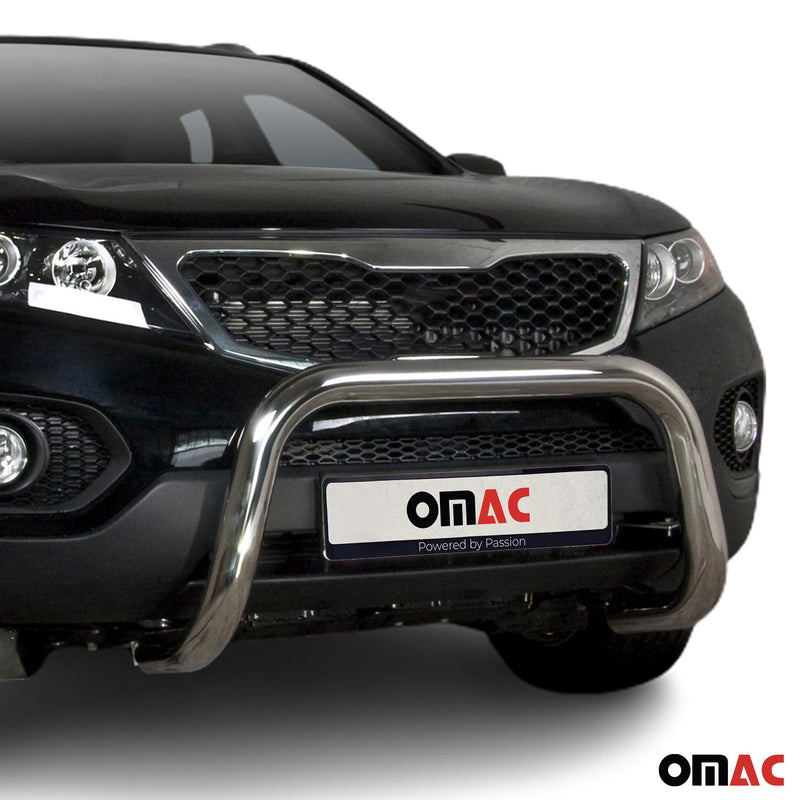 Pare-Buffle Avant Pour Kia Sorento 2010-2012 Acier Inoxy Argent