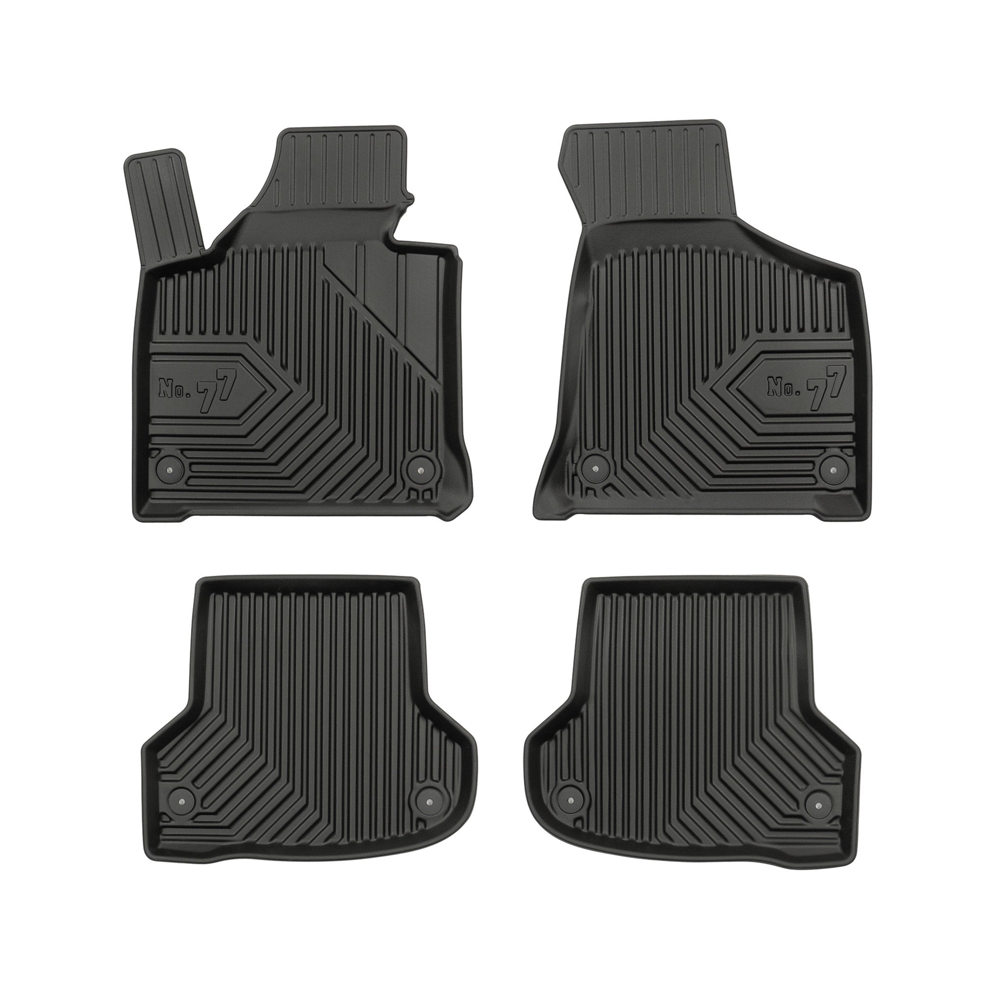 Tapis de Sol de Voiture pour Audi A3 8P HB RS3 Sportback 2003-2013 TPE Noir 4Pcs