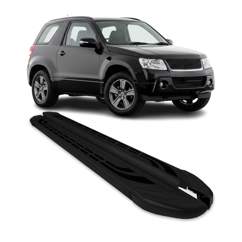 Marchepieds latéraux pédale pour Dacia Bigster 2024-2025 Aluminium Gris Noir 2x