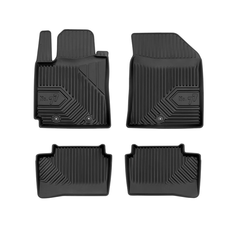 Tapis de Sol de Voiture pour Hyundai i10 II HB 2013-2019 TPE Imperméable 4Pcs