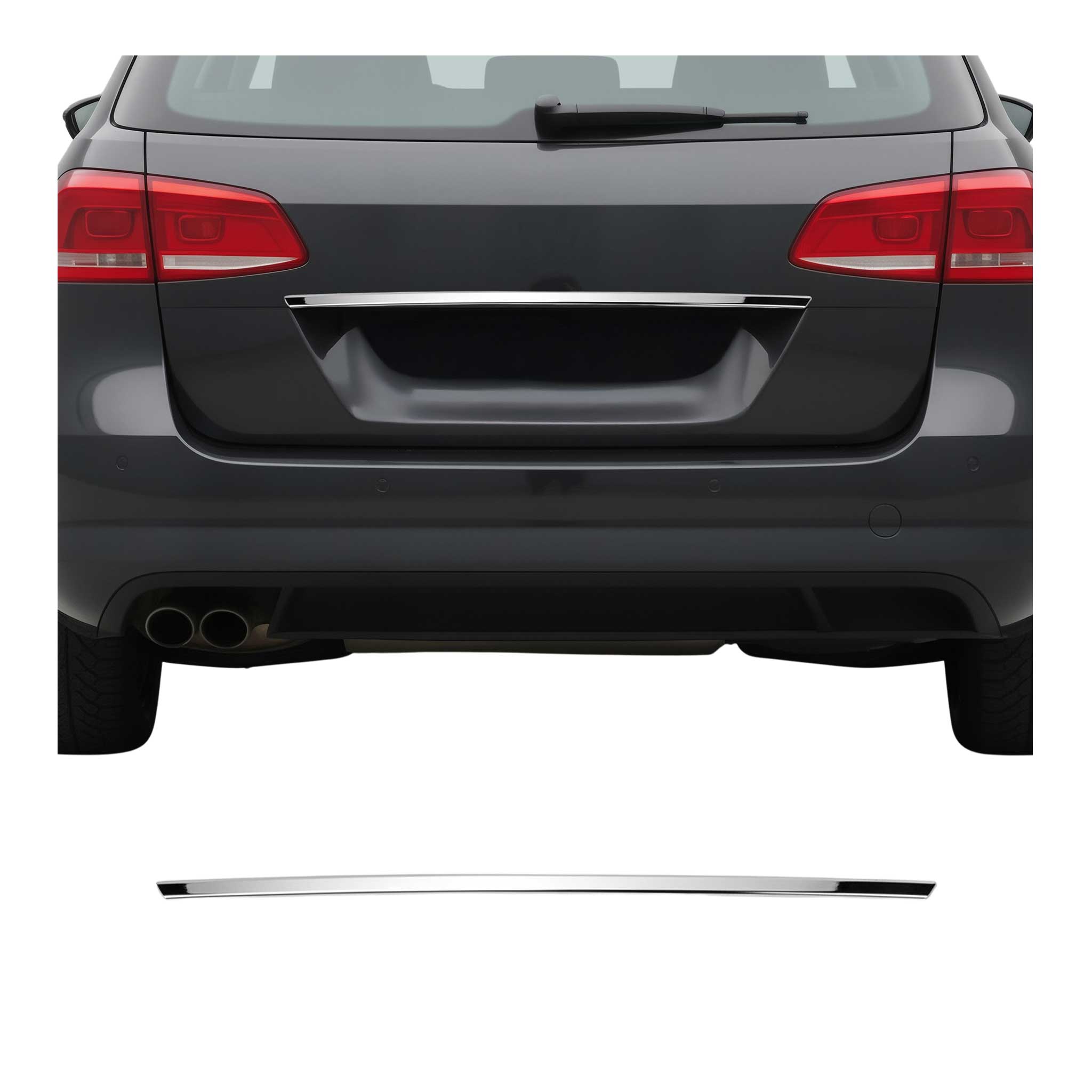 Poignée de Coffre Arrière pour VW Passat Alltrack SW 2010-2015 acier inox