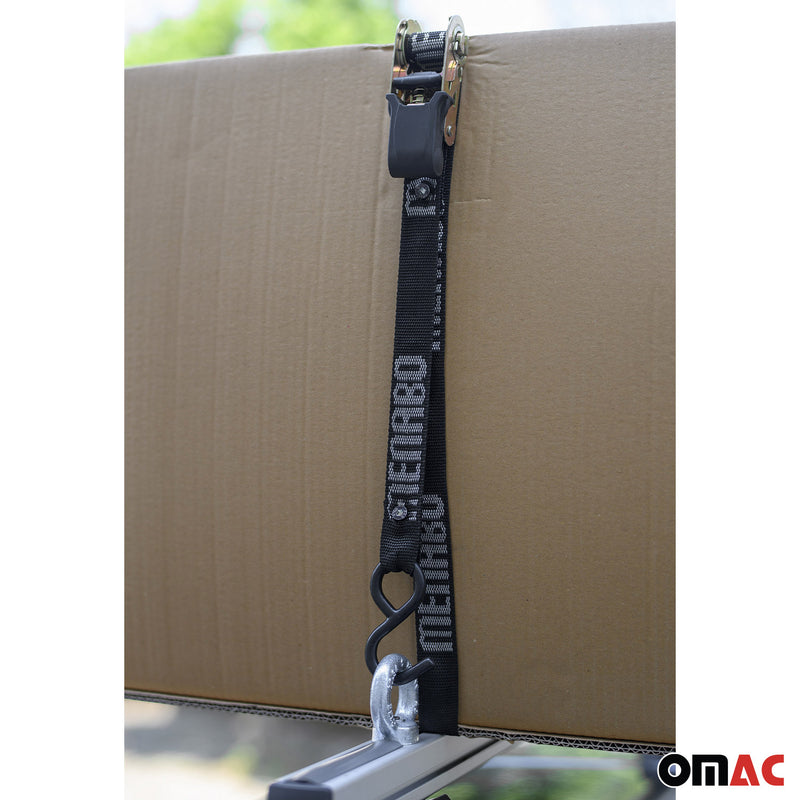 Menabo Sangle d'arrimage Crochet S sangle de fixation de charge Noir 3.3M