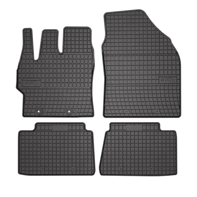 Tapis de Sol pour Toyota Yaris 2020-2022 Caoutchouc Noir