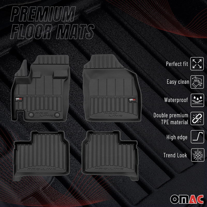 Tapis de Sol pour Suzuki Ignis 2016-2025 TPE Noir 4 Pcs