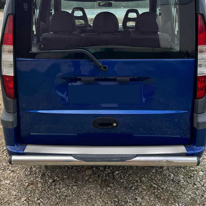 Protection Seuil de Pare-chocs Arriére Pour Fiat Doblo 2000-2010 Brossé Inox