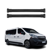 OMAC Barres de toit en aluminium pour Fiat Talento 2016-2020 Noir 2Pcs TÜV