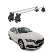 Barres de toit transversales pour Skoda Octavia IV 2020-2026 Acier Gris