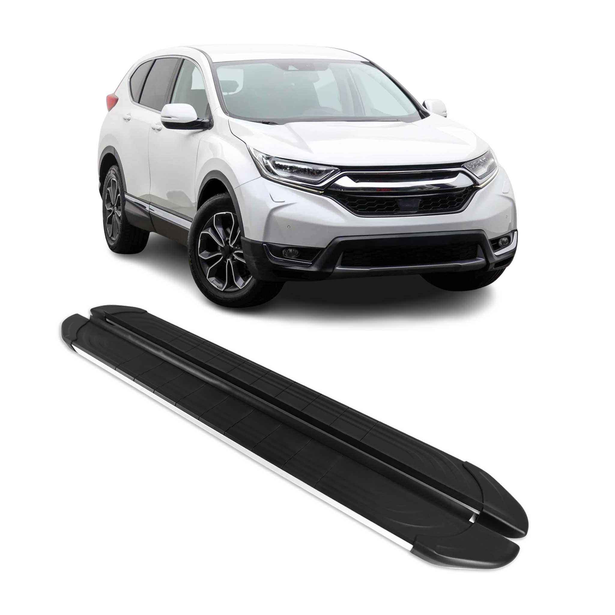 Marchepieds Latéraux pédale pour Honda CR-V 2017-2021 Aluminium Gris Noir 2Pcs