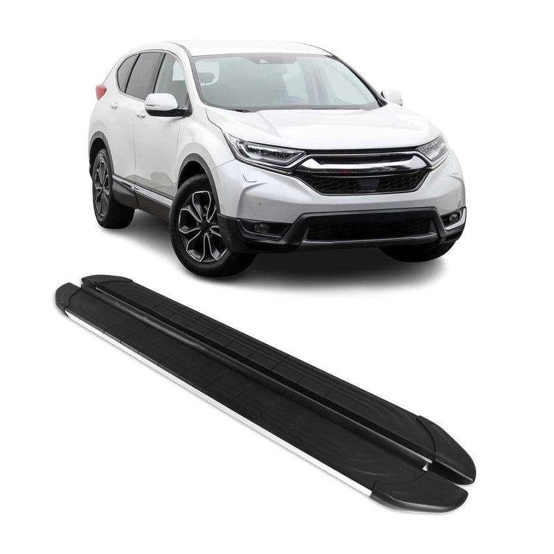 Marchepieds Latéraux pédale pour Honda CR-V 2016-2021 Aluminium Gris Noir 2Pcs