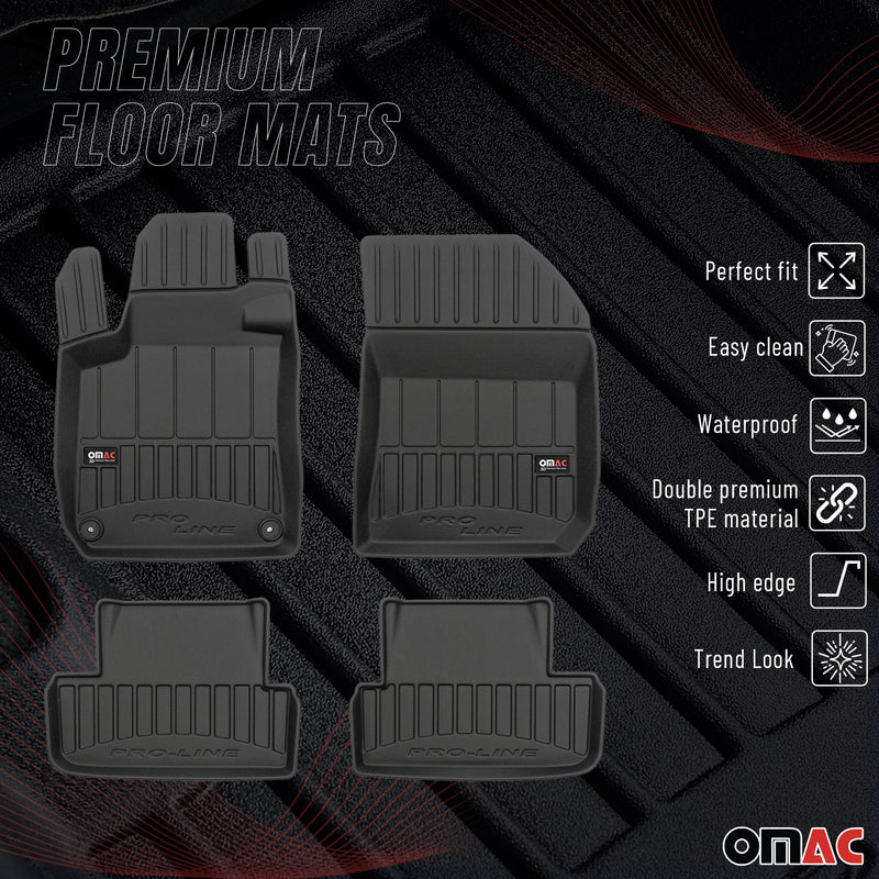 Tapis de Sol pour Peugeot 308 2013-2021 HB TPE Noir