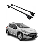 Barres de toit Transversales pour Peugeot 207 Break 2007-2013 Fer Noir