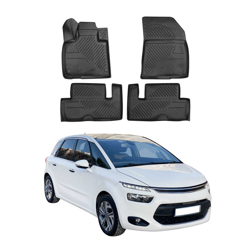 OMAC Tapis de sol pour Citroen C4 Picasso 2013-2022 sur mesure en caoutchouc