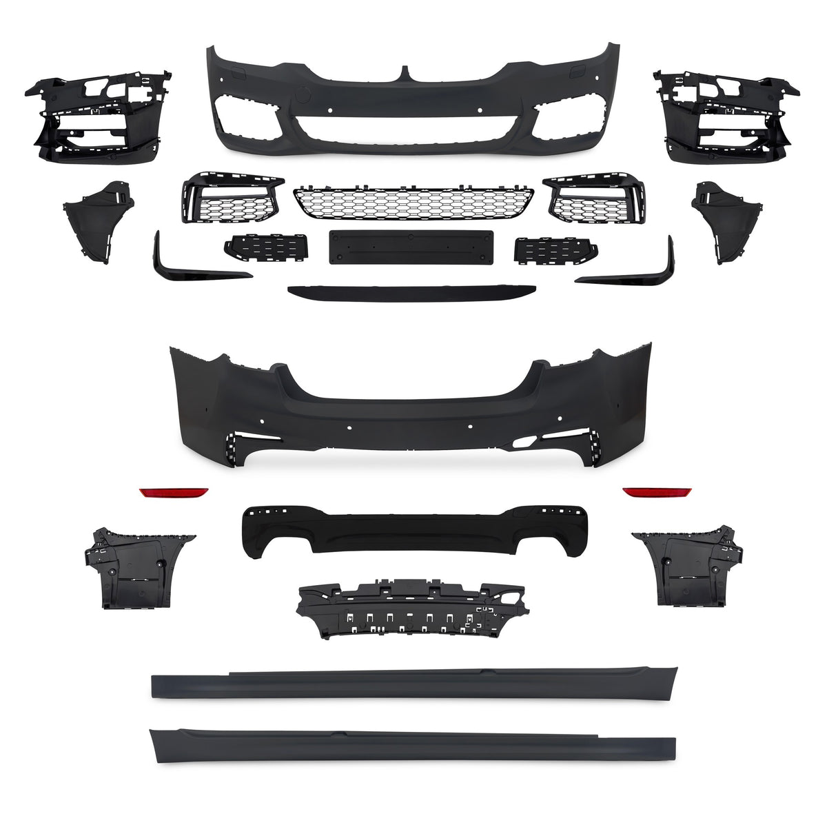 JOM Kit Pare-chocs & Bas de Caisse pour BMW Série 5 G30 2017-2020 Sport-Design PDC SRA
