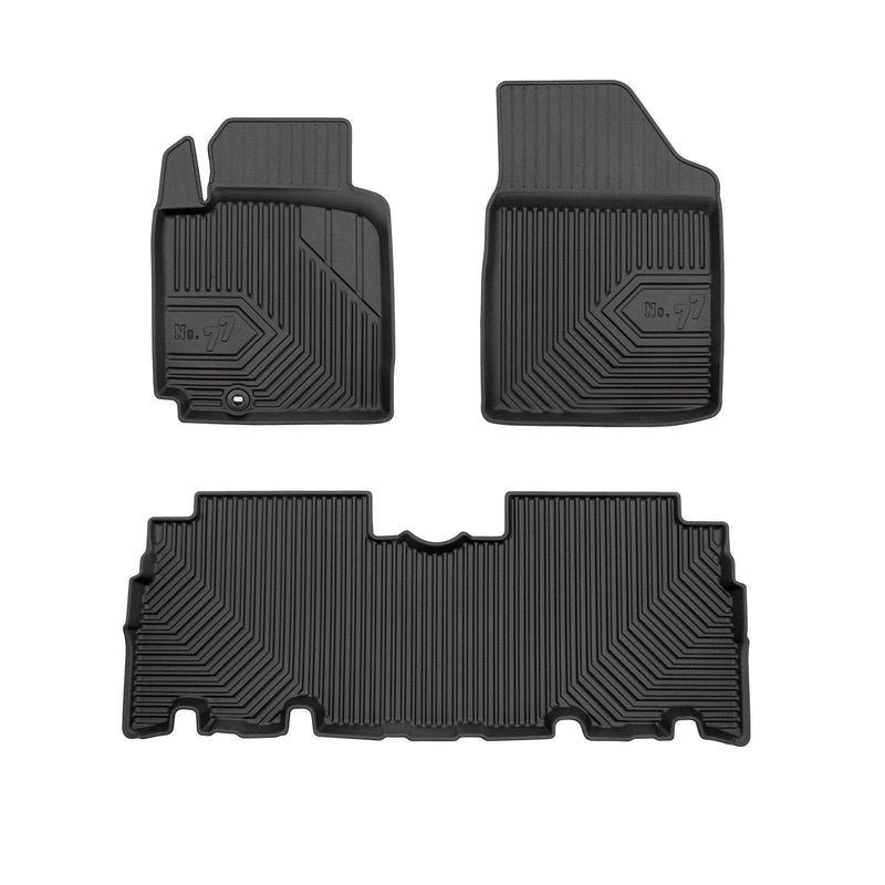 Tapis de Sol de Voiture pour Toyota Yaris Verso 1999-2005 TPE Imperméable 3Pcs