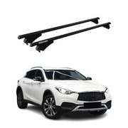 Tiger Barres de toit transversales pour Infiniti QX30 2016-2019 Noir
