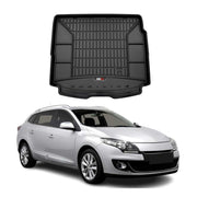 Tapis de Coffre pour Renault Megane 2008-2015 Noir