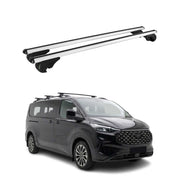Barres de toit Transversales pour Ford Tourneo Custom II 2023-2026 TÜV Gris 2Pcs