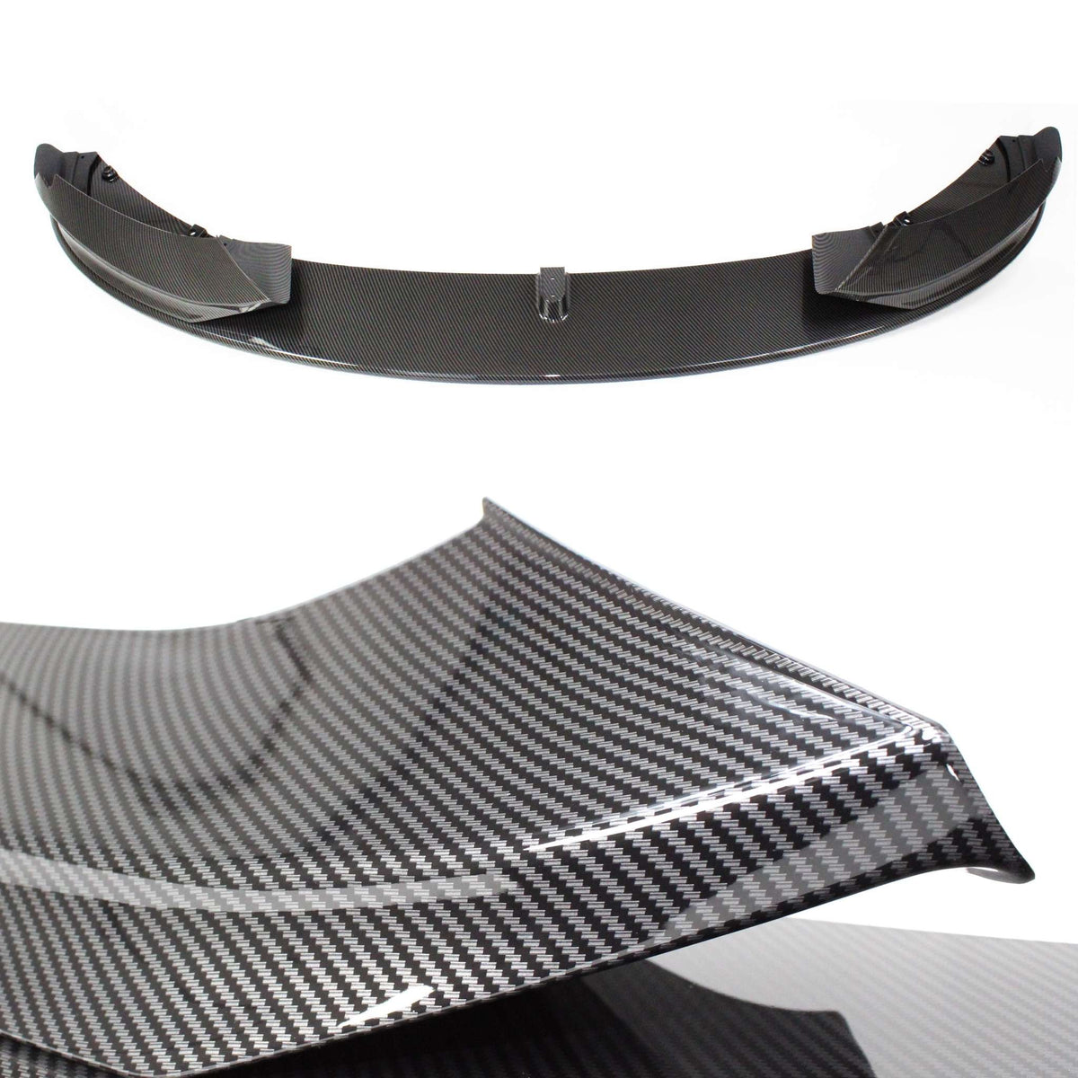 JOM Lèvre de Pare-choc Avant pour BMW Série 4 F32/F33/F36 2013-2021 Carbon Optik Sport Look 3 pièces