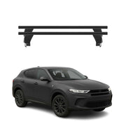 Menabo Barres de toit Transversales pour Dodge Hornet 2023-2025 Alu Noir 2x