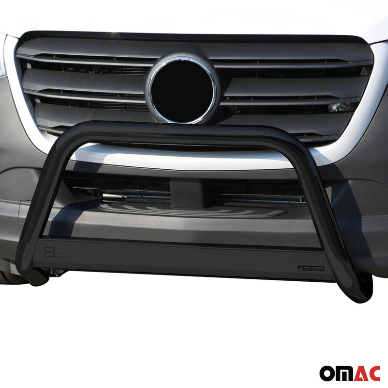 Pare-buffle Avant pour Mercedes Sprinter 2018-2025 63 mm en Acier Noir