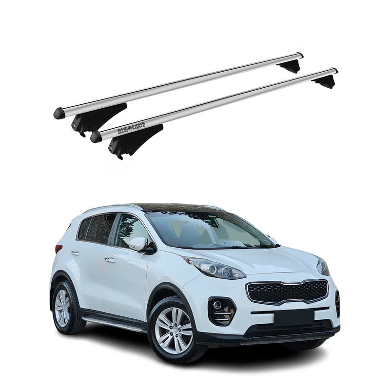 Tiger Barres de toit transversales pour Kia Sportage QL 2015-2020 Gris
