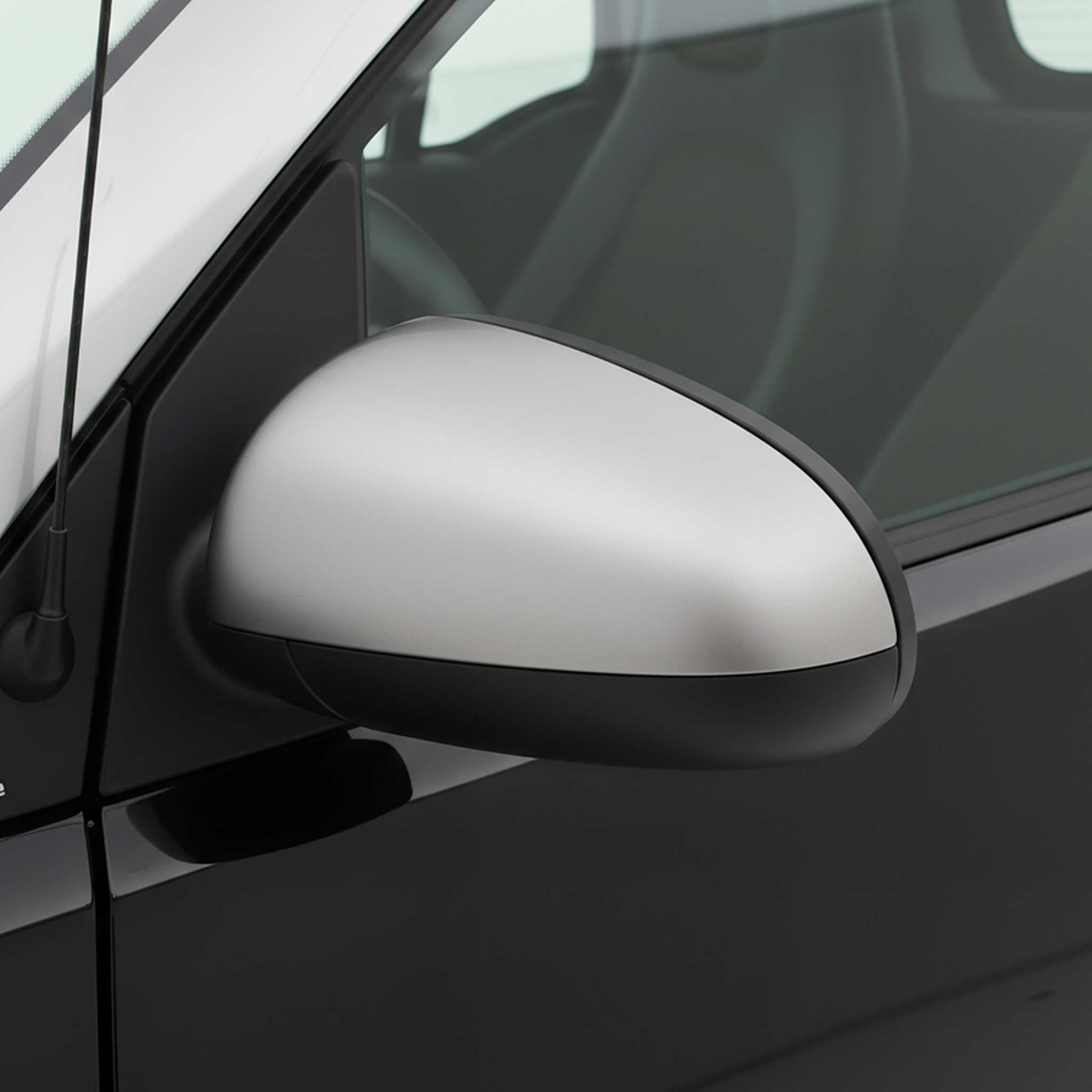 Coques de Rétroviseurs pour Smart Fortwo 451 2007-2015 en Acier Chromé Argent