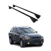 Barres de toit Transversales pour Volvo XC90 2002-2014 Fer Noir