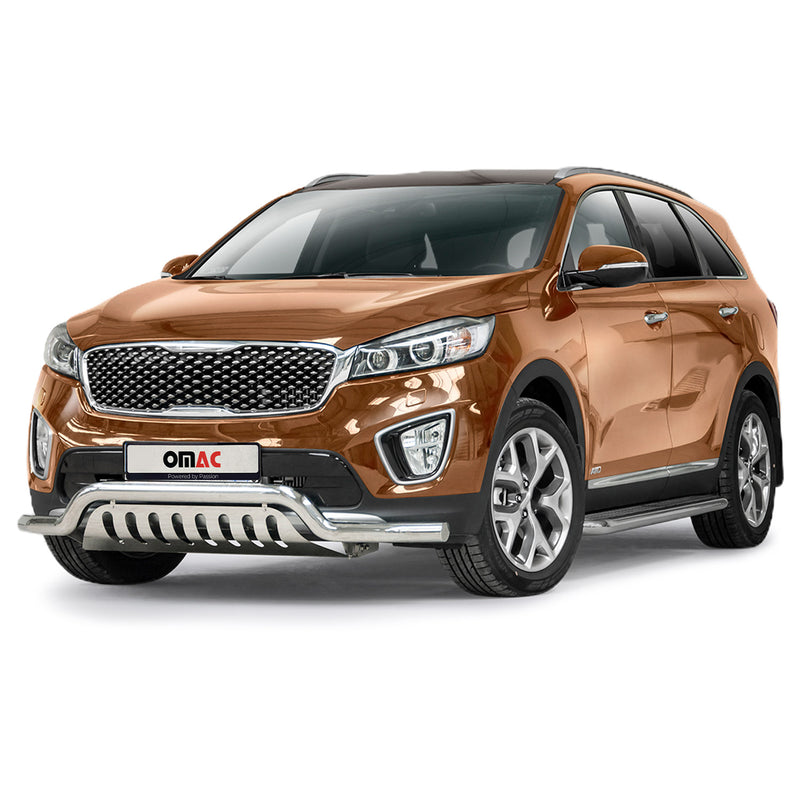 Pare-Buffle Avant Pour Kia Sorento 2014-2017 en Acier Inoxy Argent