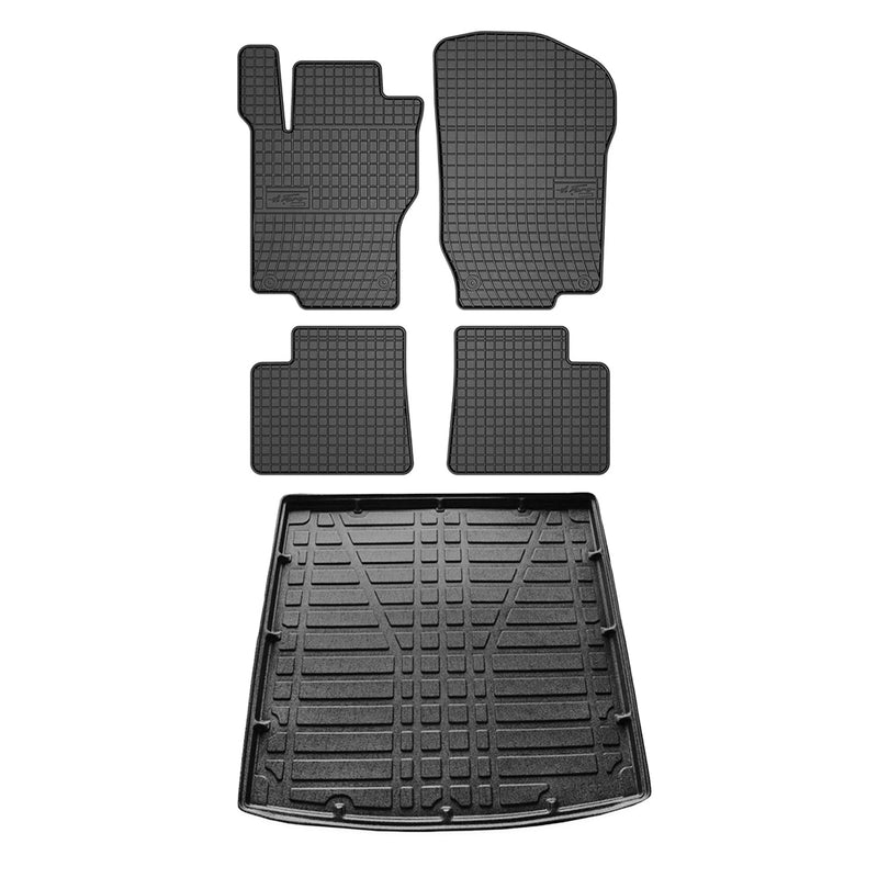 Kit Tapis de sol et coffre pour Fiat Freemont 2011-2024 TPE Noir