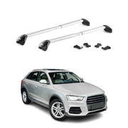Barres de toit transversales pour Audi Q3 8U 2011-2018 Alu Gris Argenté 2x ABE