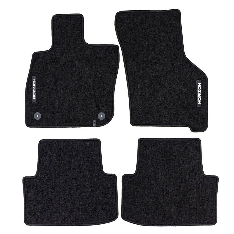 Tapis de Sol de Voiture pour Seat Leon IV 2020-2025 Velours Imperméable 4Pcs