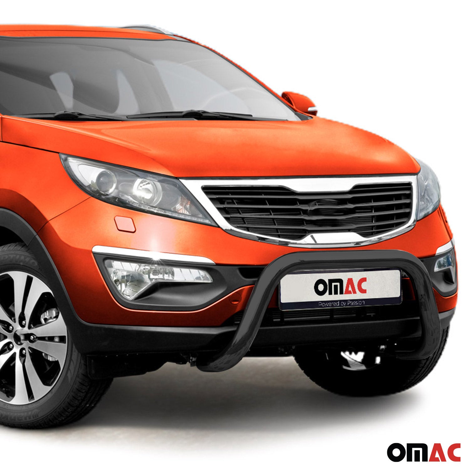 Pare-Buffle Avant Pour Kia Sportage 2010-2015 Acier Inoxydable Noir