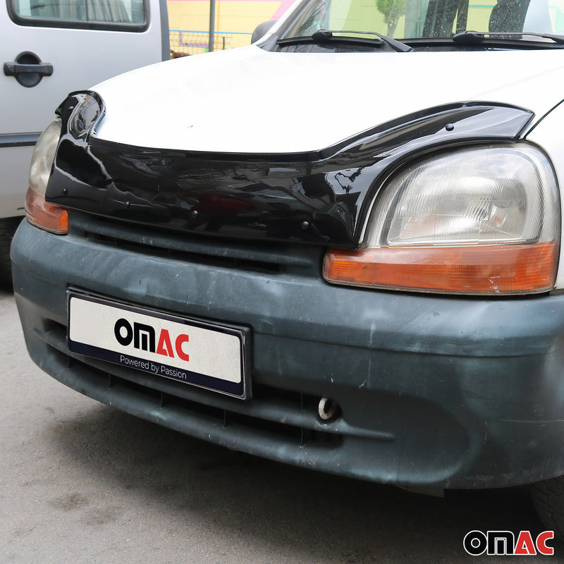 Deflecteurs d'air capot de voiture pour Renault Kangoo 1998-2007 Acrylique Noir