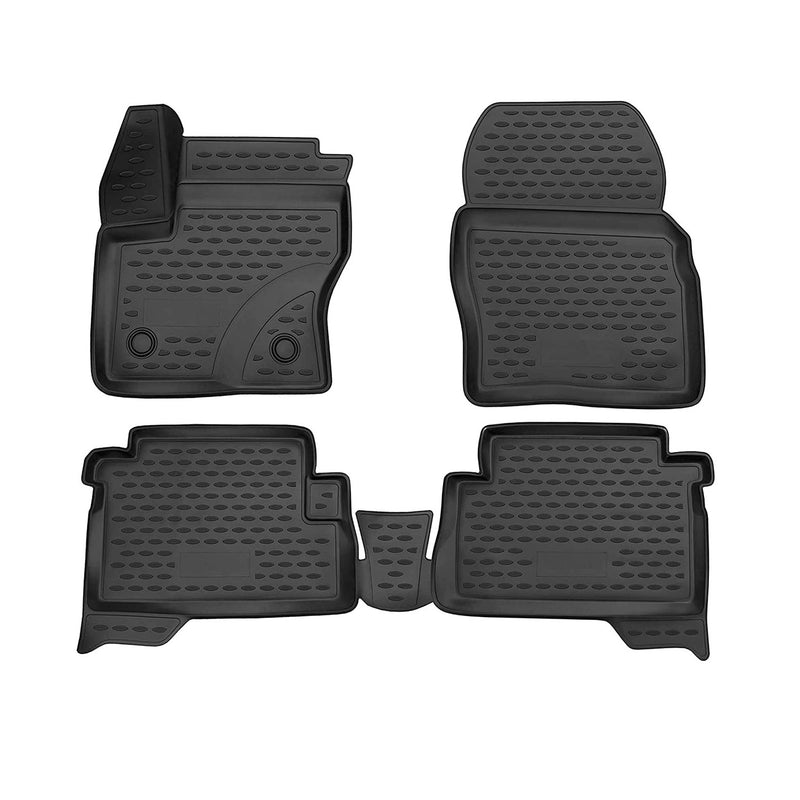 OMAC Tapis de sol pour Ford Kuga 2013-2019 en caoutchouc Noir